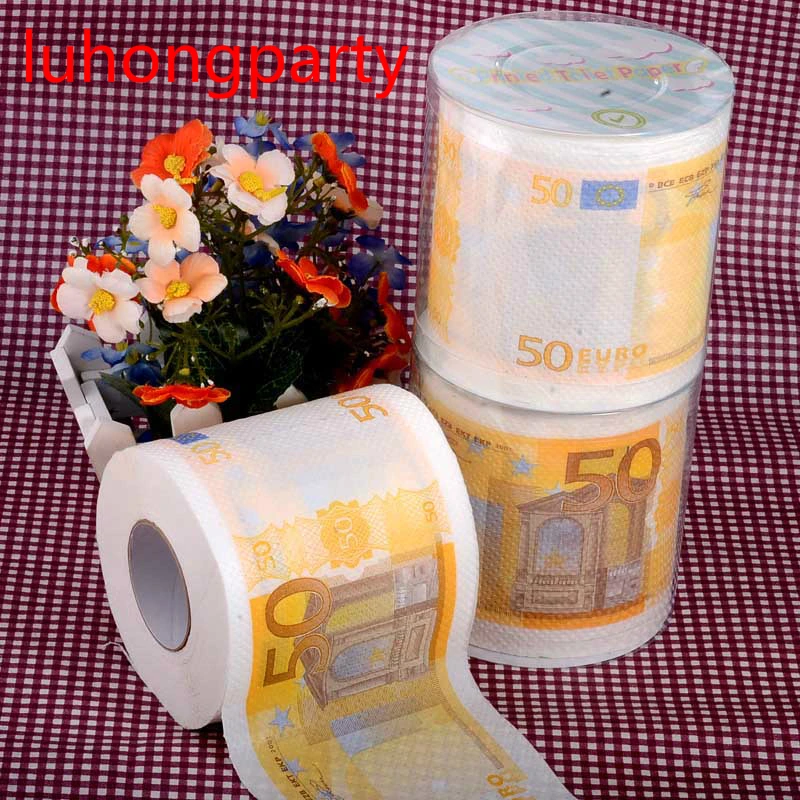 2Packs 30m/pack 50Euros money Printed Toilet Paper Toilet Tissues Roll Toilet Paper Novelty Toilet Tissue Wholesale
2Packs 30m/pack 50Euros money Printed Toilet Paper Toilet Tissues Roll Toilet Paper Novelty Toilet Tissue Wholesale