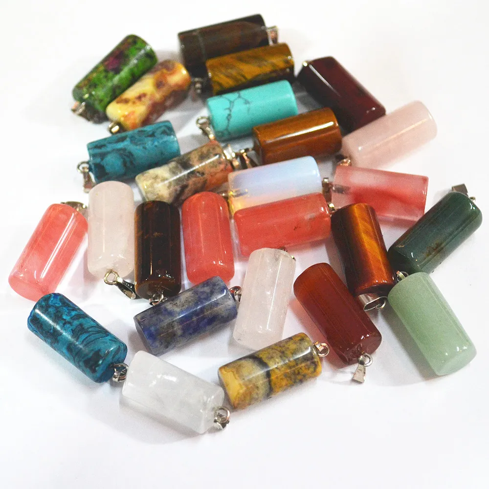 Wholesale Fashion Natural Stone Cylinder Pendants Charms Howlite Tiger Eye Green Aventurine Malay stone 50PCS Free Shipping
Wholesale Fashion Natural Stone Cylinder Pendants Charms Howlite Tiger Eye Green Aventurine Malay stone 50PCS Free Shipping