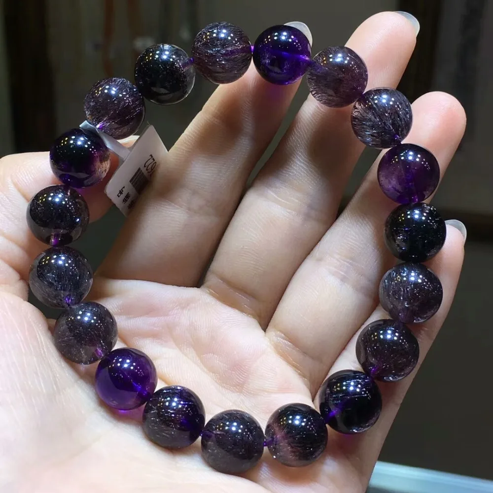 11mm Genuine Natural Black Super 7 Seven Crystal Bracelets Natural Melody Stone Rutilated Quartz Round Bead Bracelet AAAAAA
11mm Genuine Natural Black Super 7 Seven Crystal Bracelets Natural Melody Stone Rutilated Quartz Round Bead Bracelet AAAAAA
