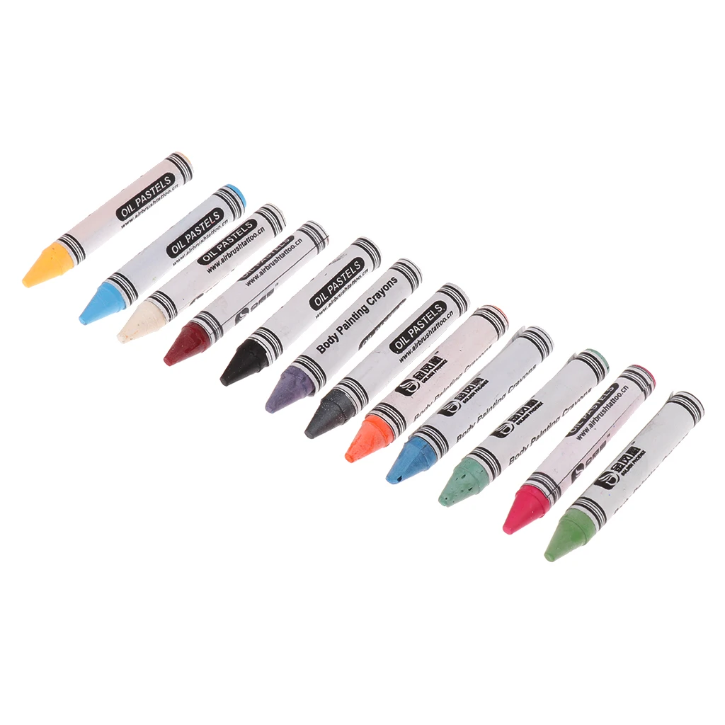 12 Colors Face Paint Body Painting Crayons Oil Pastels Art Pen Pencil Sticks for Party Makeup 12 Colors Face Paint Body Painting Crayons Oil Pastels Art Pen Pencil Sticks for Party Makeup