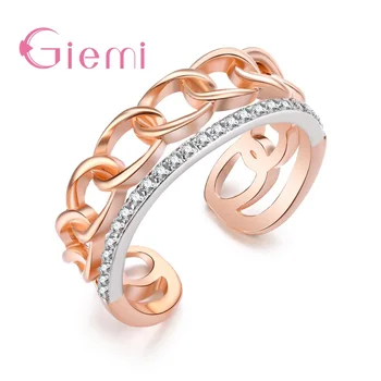 Dainty Attractive Top Quality Hot Sale Rose Gold Cubic Zirconia Hollow Adjustable Ring For Women Fashion Jewelry Gift
Dainty Attractive Top Quality Hot Sale Rose Gold Cubic Zirconia Hollow Adjustable Ring For Women Fashion Jewelry Gift