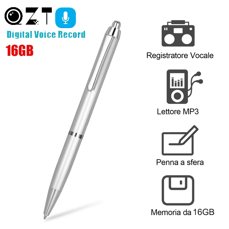 16GB MP3 Player Digital Audio Voice Recorder Pen Dictaphone Sound Recording Pen Professional Noise Reduction grabadora de voz
16GB MP3 Player Digital Audio Voice Recorder Pen Dictaphone Sound Recording Pen Professional Noise Reduction grabadora de voz