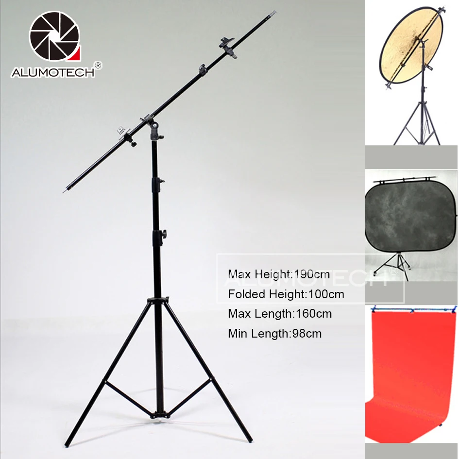 ALUMOTECH 1.9 M Tripod+Extending Stick Arm For Reflector Backdrop Background Photography Camera Studio Support
ALUMOTECH 1.9 M Tripod+Extending Stick Arm For Reflector Backdrop Background Photography Camera Studio Support