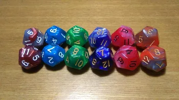 Free shipping Exclusive Beautiful NEW 2pcs Mixed two colors dice 12-sided D12 dice for board game and card games accessories
Free shipping Exclusive Beautiful NEW 2pcs Mixed two colors dice 12-sided D12 dice for board game and card games accessories