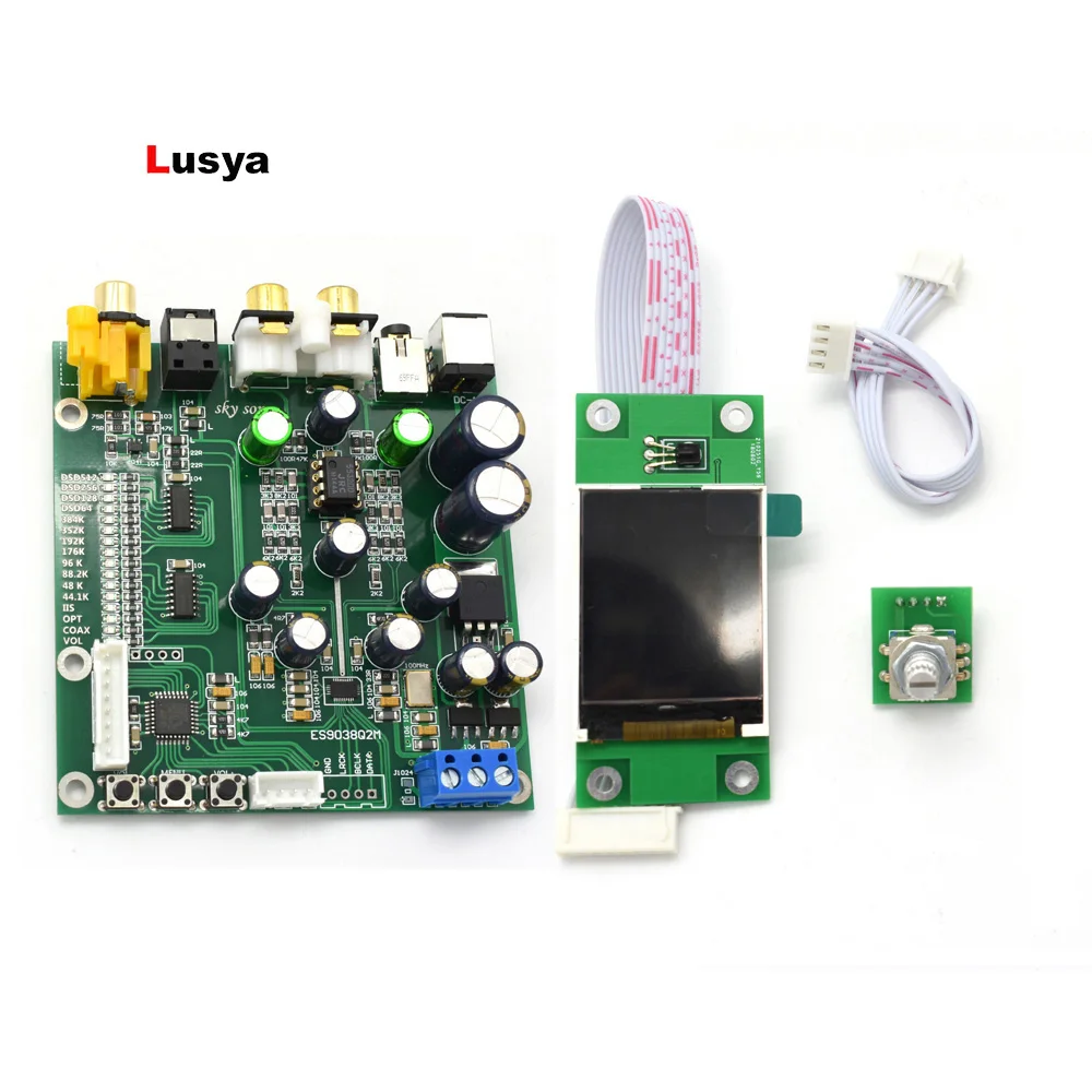 ES9038 Q2M DAC форматы PCM и DSD Плата декодера поддерживает IIS коаксиальный волоконный