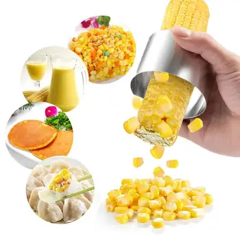 Stainless Steel Corn Stripper Large Size Corn Cob Cutter Peeler Tool Circular Threshing Creative Corn Kernel Remover
Stainless Steel Corn Stripper Large Size Corn Cob Cutter Peeler Tool Circular Threshing Creative Corn Kernel Remover