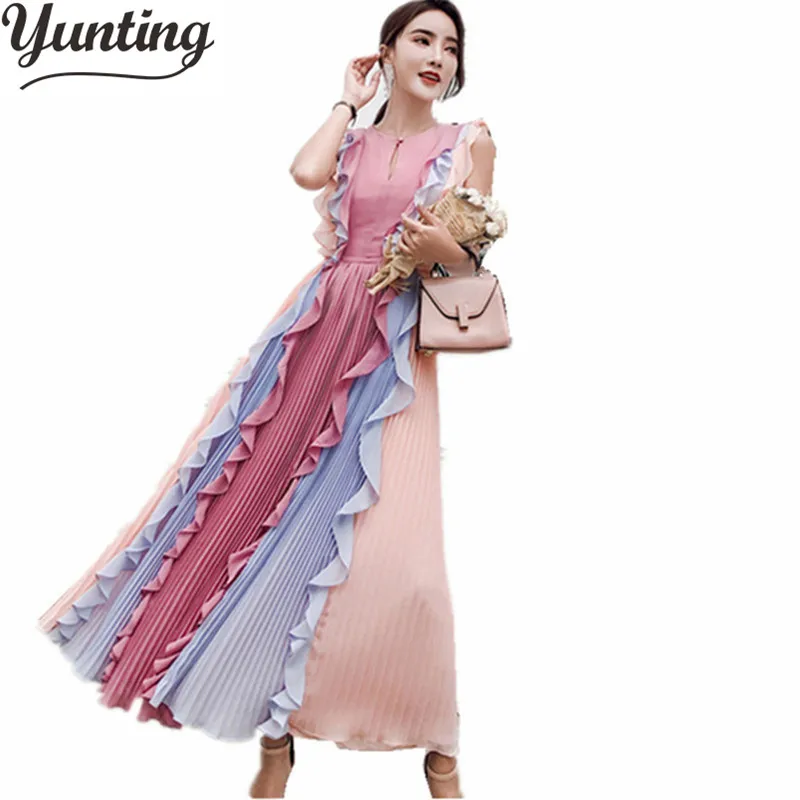 Newest 2019 High Quality Luxury Runway Designer Party Dress Women Spring And Autum Long Dresses
Newest 2019 High Quality Luxury Runway Designer Party Dress Women Spring And Autum Long Dresses