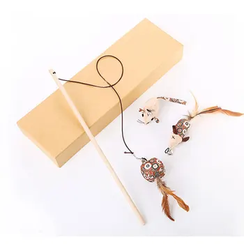 Pet Cats Toy Teaser Stick Feather Bell String Toy with 3 Catnip Replace Head DC156
Pet Cats Toy Teaser Stick Feather Bell String Toy with 3 Catnip Replace Head DC156