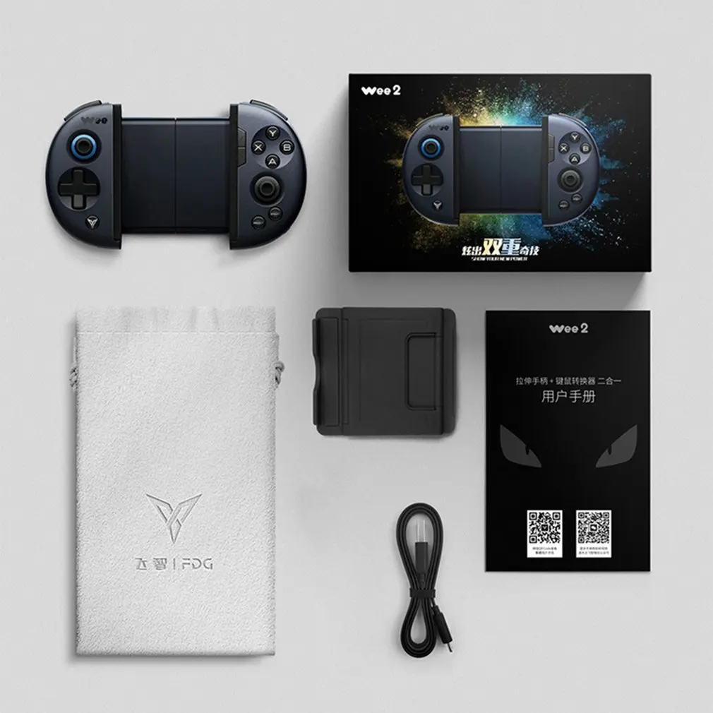 Flydigi Wee 2 pubg mobile game controller mobile telescopic gamepad keyboard/mouse converter Android/IOS joystick
Flydigi Wee 2 pubg mobile game controller mobile telescopic gamepad keyboard/mouse converter Android/IOS joystick