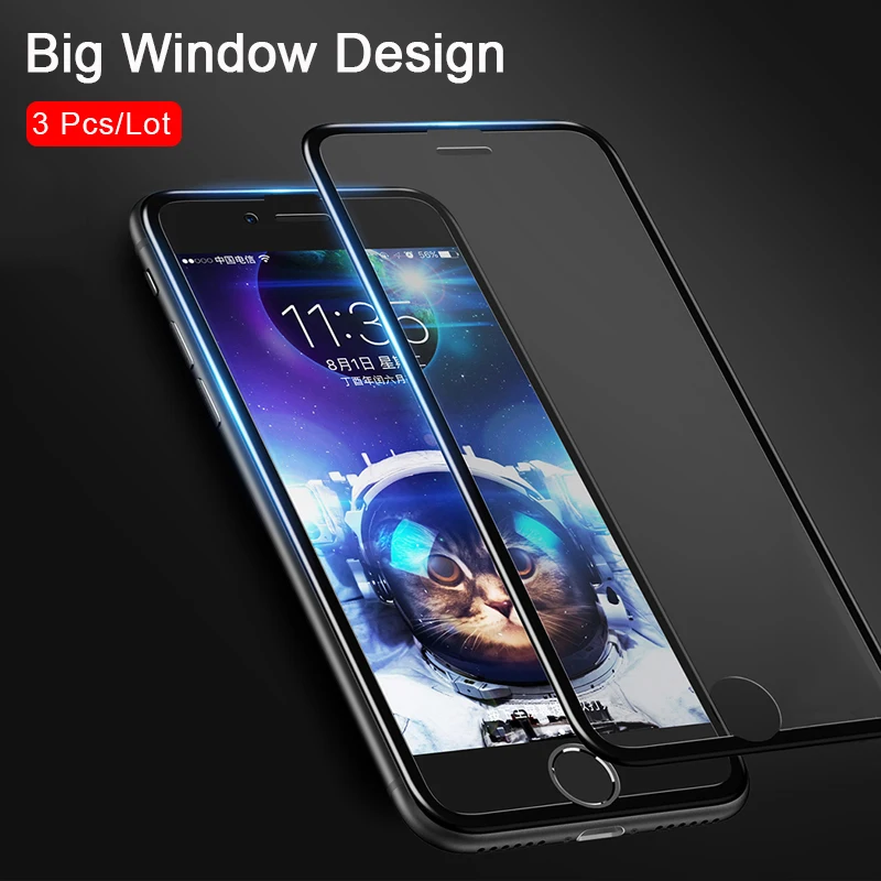 WIT@WITACE 3 Pcs/Lot 3D Tempered Glass For iphone 7 8 plus HD Clear Full Cover Screen Protector For iPhone X XS Max Glass Film
WIT@WITACE 3 Pcs/Lot 3D Tempered Glass For iphone 7 8 plus HD Clear Full Cover Screen Protector For iPhone X XS Max Glass Film