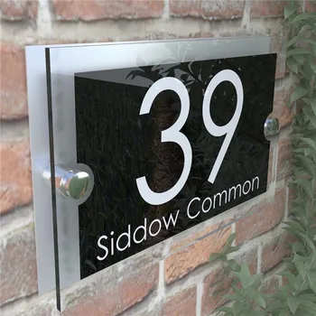 Contemporary 200x140mm House Number Sign Plaques Door Numbers 1 - 999 Personalised Name Plate
Contemporary 200x140mm House Number Sign Plaques Door Numbers 1 - 999 Personalised Name Plate