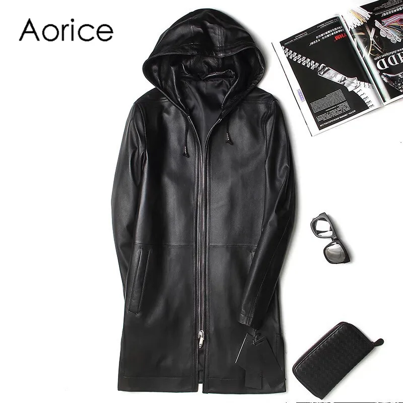 Aorice MT831 New Fashion Leather Jacket Men Long Hooded leather Coats Men Slim Fit Youth Mens Motorcycle leather coat Plus Size
Aorice MT831 New Fashion Leather Jacket Men Long Hooded leather Coats Men Slim Fit Youth Mens Motorcycle leather coat Plus Size