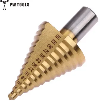 PW TOOLS 1Pc Hex Titanium Step Cone Drill Bit Hole Cutter 5-35mm HSS Power Tools Wood Metal Drilling for Power Tool Accessories
PW TOOLS 1Pc Hex Titanium Step Cone Drill Bit Hole Cutter 5-35mm HSS Power Tools Wood Metal Drilling for Power Tool Accessories