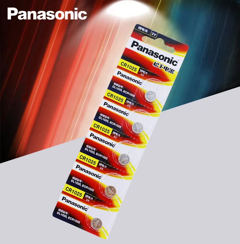 5PCS/LOT Panasonic 100% Origina CR1025 CR 1025 3V Lithium Button Battery Coin Cell Batteries
5PCS/LOT Panasonic 100% Origina CR1025 CR 1025 3V Lithium Button Battery Coin Cell Batteries