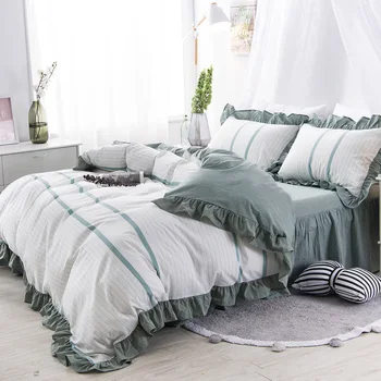 Princess Wind Gray Green Pink White 4pcs Lotus Leaf Edge Leisure Pure Cotton Korean Wash Cotton Bedding
Princess Wind Gray Green Pink White 4pcs Lotus Leaf Edge Leisure Pure Cotton Korean Wash Cotton Bedding