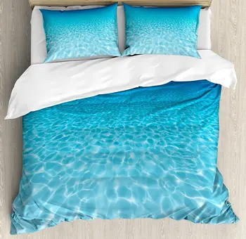 Ocean Decor Duvet Cover Set Tranquil Underwater Scene Clean Sandy Bottom Surface With Sunlights Coming From Up Bedding Set
Ocean Decor Duvet Cover Set Tranquil Underwater Scene Clean Sandy Bottom Surface With Sunlights Coming From Up Bedding Set