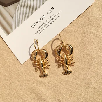 Boho Cute Ocean Beach Sea Lobster Earrings Vintage Drop Earrings for Women Statement Jewelry Gift Brincos
Boho Cute Ocean Beach Sea Lobster Earrings Vintage Drop Earrings for Women Statement Jewelry Gift Brincos