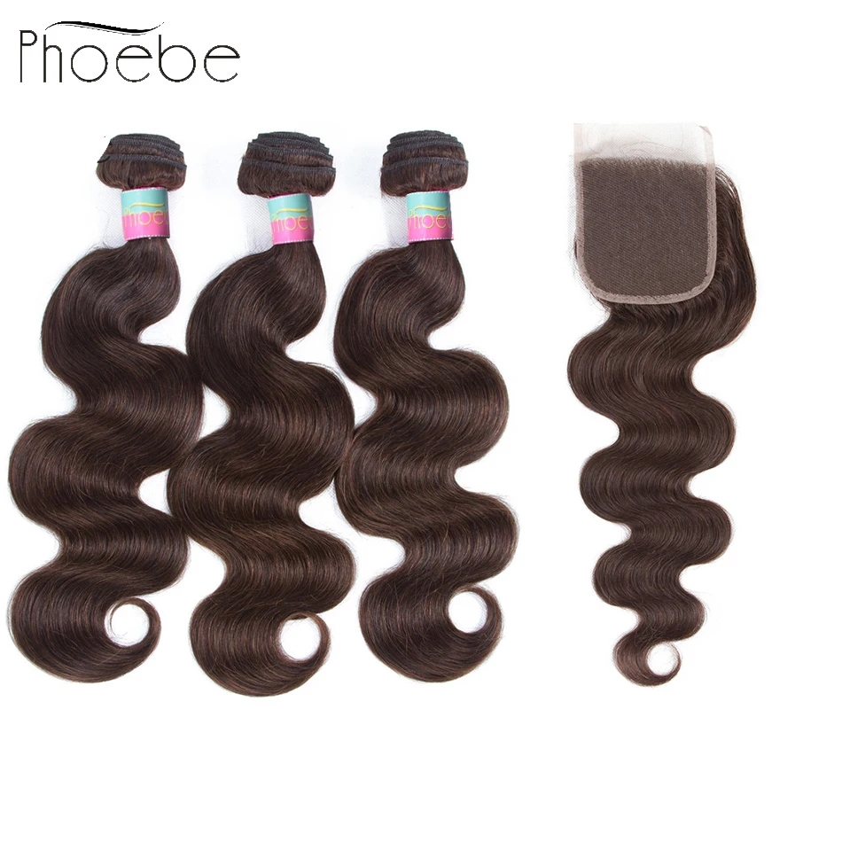 Phoebe Hair Malaysia Body Wave 3 Bundles With Closure Non-Remy 100% Human Hair Ombre Body Hair Bundles With 4*4 Lace Closure 2#
Phoebe Hair Malaysia Body Wave 3 Bundles With Closure Non-Remy 100% Human Hair Ombre Body Hair Bundles With 4*4 Lace Closure 2#