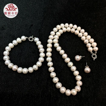 WEICOLOR Wholesale( 6 sets) 9-10mm High Luster Half round White Natural Freshwater Pearl Jewelry Set .
WEICOLOR Wholesale( 6 sets) 9-10mm High Luster Half round White Natural Freshwater Pearl Jewelry Set .