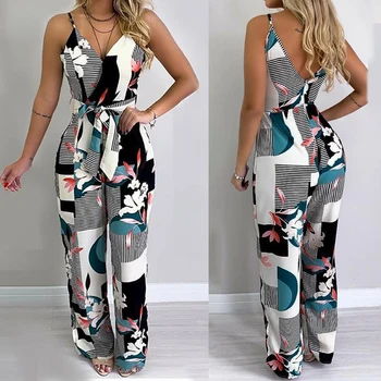 2019 Women Summer Romper Casual Sleeveless Floral Jumpsuit Loose Wide Leg Pants Suit Playsuit Plus Size 
2019 Women Summer Romper Casual Sleeveless Floral Jumpsuit Loose Wide Leg Pants Suit Playsuit Plus Size
