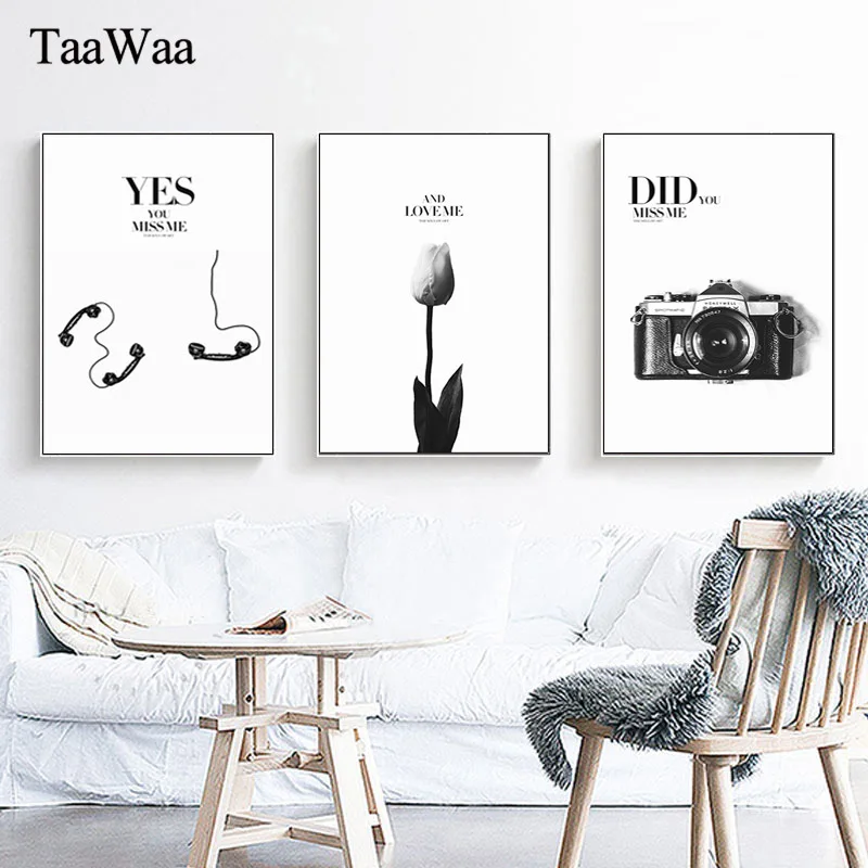 TATAAWAA Black and White Wall Art Canvas Painting Minimalism Rose Quotes Poster Print Nordic Style Decoration Picture Home Decor
TATAAWAA Black and White Wall Art Canvas Painting Minimalism Rose Quotes Poster Print Nordic Style Decoration Picture Home Decor