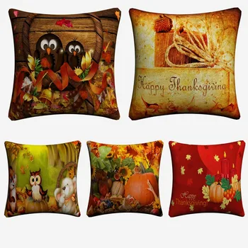 Happy Thanksgiving 3D Cartoon Animals Decorative Cotton Linen Cushion Cover Throw Pillow Cover For Chair Sofa Pillowcase Soft
Happy Thanksgiving 3D Cartoon Animals Decorative Cotton Linen Cushion Cover Throw Pillow Cover For Chair Sofa Pillowcase Soft