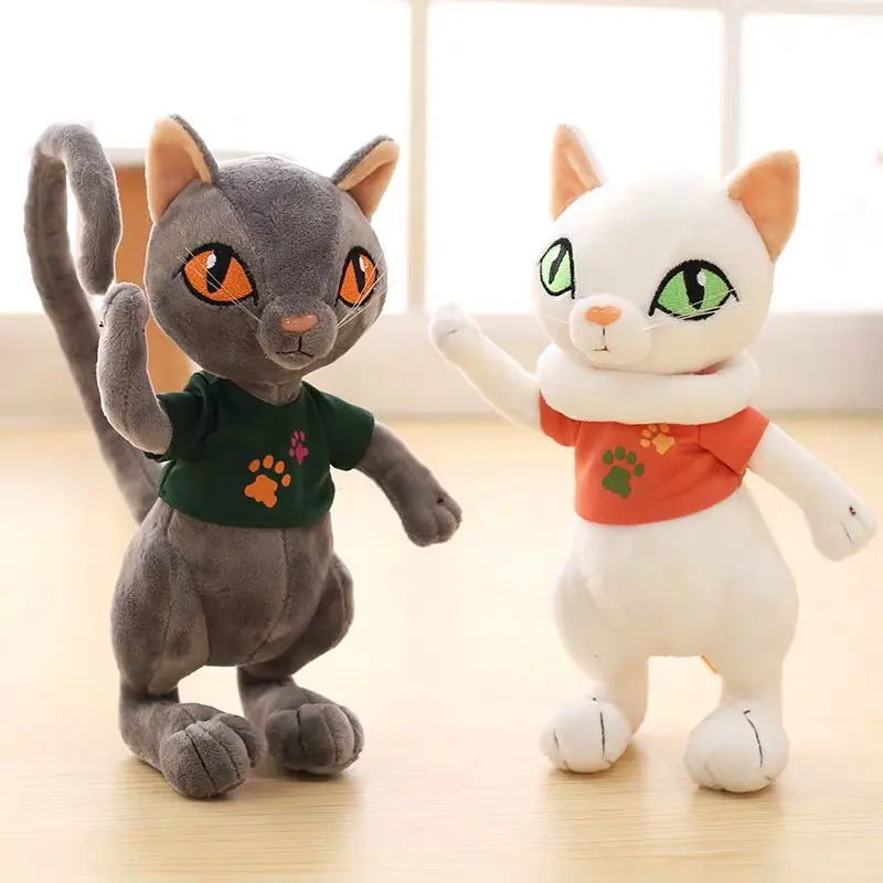 Swag Japanese Samurai Black Cat Plush Toy Tail move Cat Stuffed Animals Simulation cat With T-Shirt Birthday Present for Child
Swag Japanese Samurai Black Cat Plush Toy Tail move Cat Stuffed Animals Simulation cat With T-Shirt Birthday Present for Child
