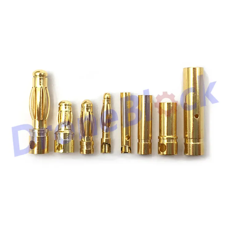10 Pairs Gold Plated Metal Bullet Banana Plug Connector RC Quadcopter Battery multicopter 2/3/3.5/4mm
10 Pairs Gold Plated Metal Bullet Banana Plug Connector RC Quadcopter Battery multicopter 2/3/3.5/4mm