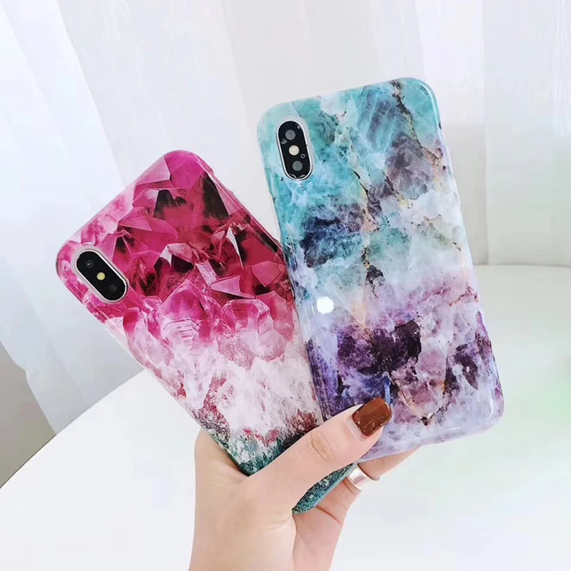 Remazy New Colorful Ice Crystals Marble Cases for iPhone X S 8 7 6 6S Plus XS Max XR Soft TPU Silicone Phone Covers Coque Fundas
Remazy New Colorful Ice Crystals Marble Cases for iPhone X S 8 7 6 6S Plus XS Max XR Soft TPU Silicone Phone Covers Coque Fundas