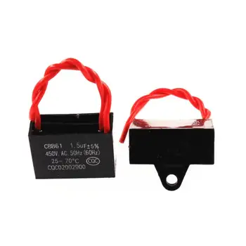 5pcs CBB61 starting capacitor 450V 1.5UF fan starting capacitor / lead length 10CM
5pcs CBB61 starting capacitor 450V 1.5UF fan starting capacitor / lead length 10CM