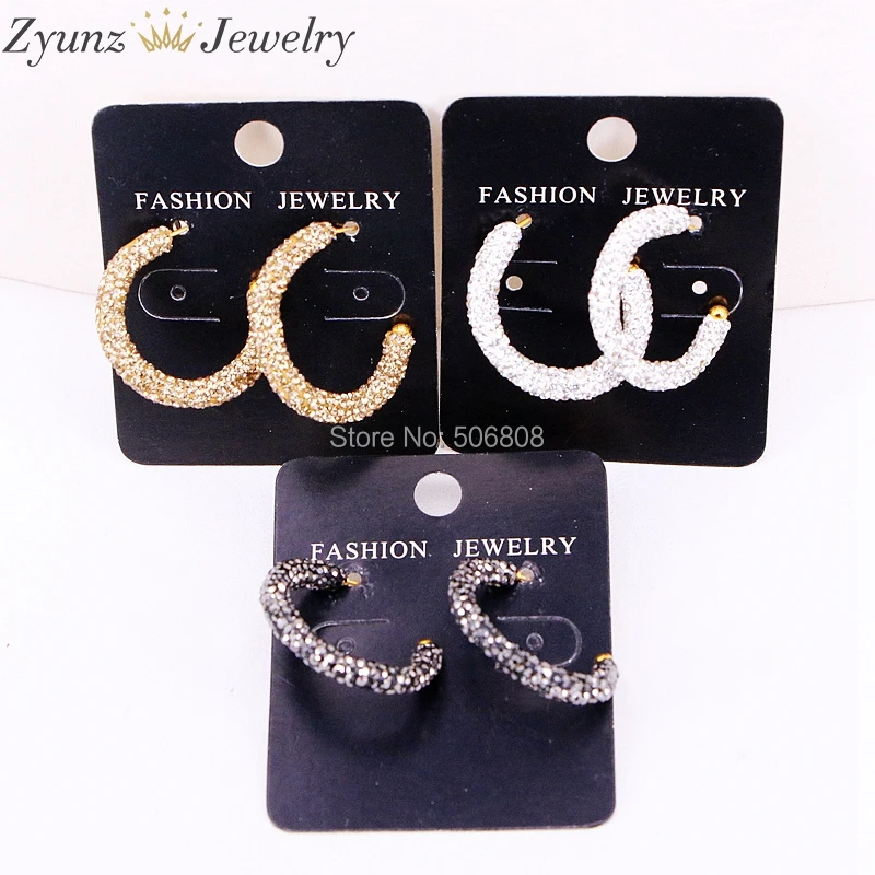 5Pairs ZYZ302-6601 Crystal Hoop Earrings Rhinestone Paved Round Circle Ear Women Party Wedding Fashion Earrings
5Pairs ZYZ302-6601 Crystal Hoop Earrings Rhinestone Paved Round Circle Ear Women Party Wedding Fashion Earrings