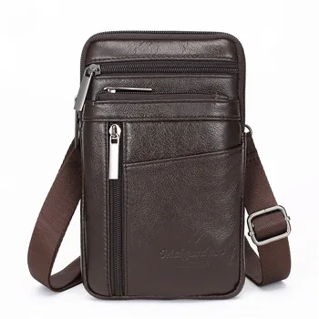 YIANG Brand Men's Shoulder Bag Genuine Leather Single Mini Crossbody Bags Business Casual Waist Packs Male Mobile Phone Bag
YIANG Brand Men's Shoulder Bag Genuine Leather Single Mini Crossbody Bags Business Casual Waist Packs Male Mobile Phone Bag