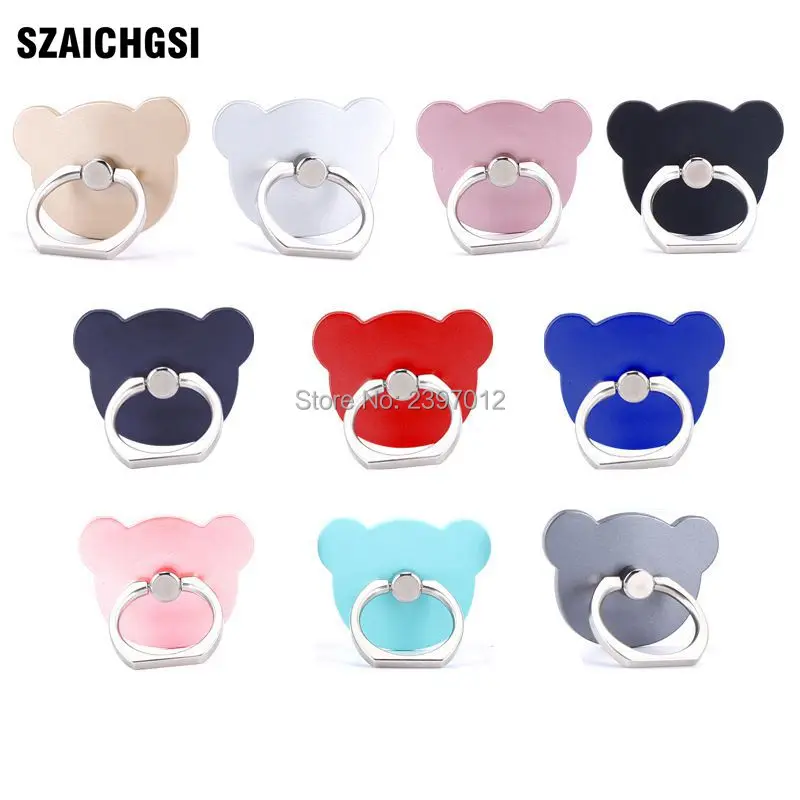 SZAICHGSI wholesale 200pcs/lot Bear style 360 Degree Finger Ring Mobile Phone Smartphone Stand Holder For iPhone 8 7 6 5 Samsung
SZAICHGSI wholesale 200pcs/lot Bear style 360 Degree Finger Ring Mobile Phone Smartphone Stand Holder For iPhone 8 7 6 5 Samsung
