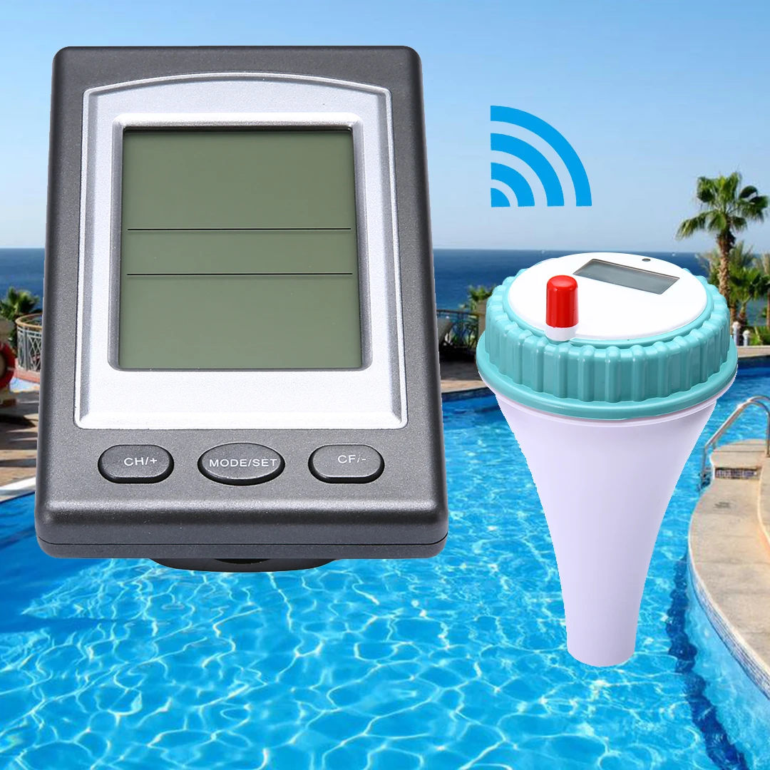 Wireless Pool Thermometer Swim SPA Pond Tub Waterproof Digital LCD Floating Temperature Transmitter Meter
Wireless Pool Thermometer Swim SPA Pond Tub Waterproof Digital LCD Floating Temperature Transmitter Meter