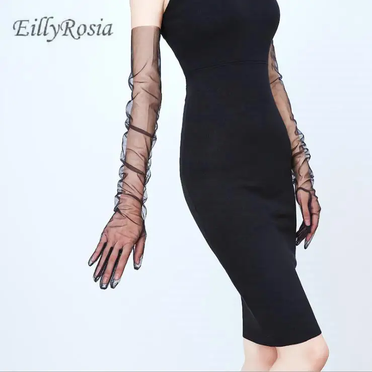 Sexy Sheer Tulle Gloves Bridal Wedding Long Elbow Length Red Black Ivory Champagne Evening Party Gloves Women's Accessory
Sexy Sheer Tulle Gloves Bridal Wedding Long Elbow Length Red Black Ivory Champagne Evening Party Gloves Women's Accessory