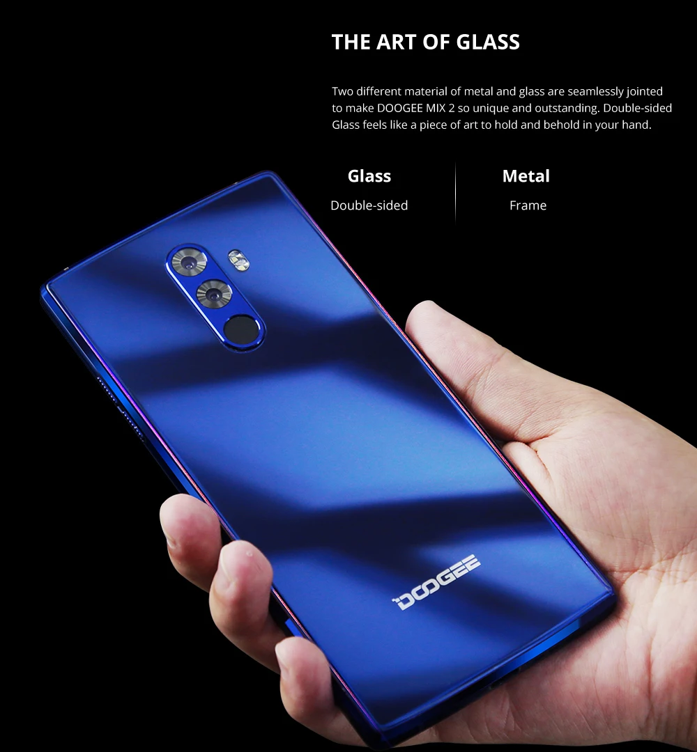 5 99 дюймов DOOGEE MIX 2 6 ГБ Оперативная память 4G B Встроенная MTK Helio P25 Восьмиядерный 16MP +