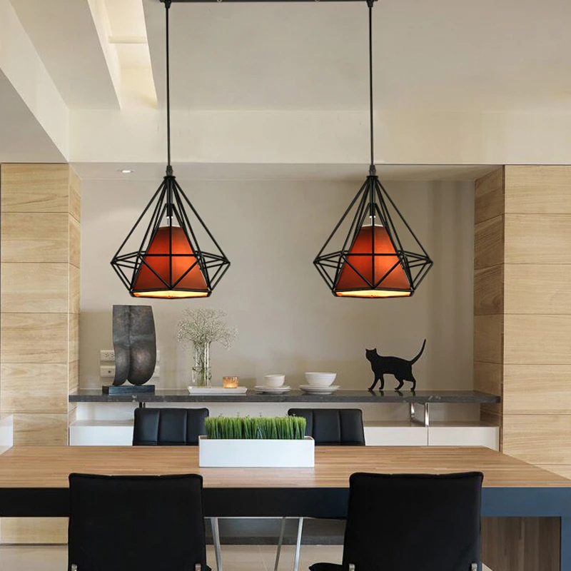 Modern black birdcage pendant lights iron minimalist retro light Scandinavian loft pyramid lamp metal cage
Modern black birdcage pendant lights iron minimalist retro light Scandinavian loft pyramid lamp metal cage