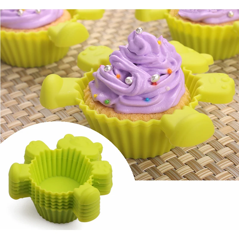 6 PCS/Lot Cute Bear Reusable Cupcake Liners Muffin Cups Cupcake Decorations Silicone Baking Cups Bakeware JH041
6 PCS/Lot Cute Bear Reusable Cupcake Liners Muffin Cups Cupcake Decorations Silicone Baking Cups Bakeware JH041