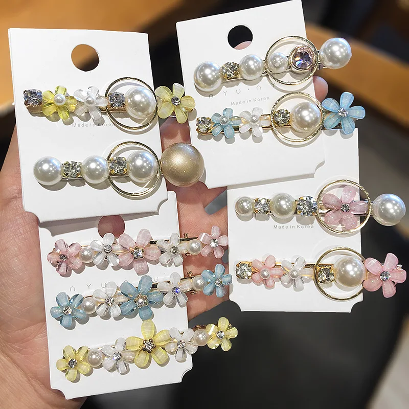 Sweet Pearl Crystal Geometric Flower Hair Pins Hair Headwear Hair Clip Elegant Romantic Wedding Engagement Barrettes Jewelry
Sweet Pearl Crystal Geometric Flower Hair Pins Hair Headwear Hair Clip Elegant Romantic Wedding Engagement Barrettes Jewelry