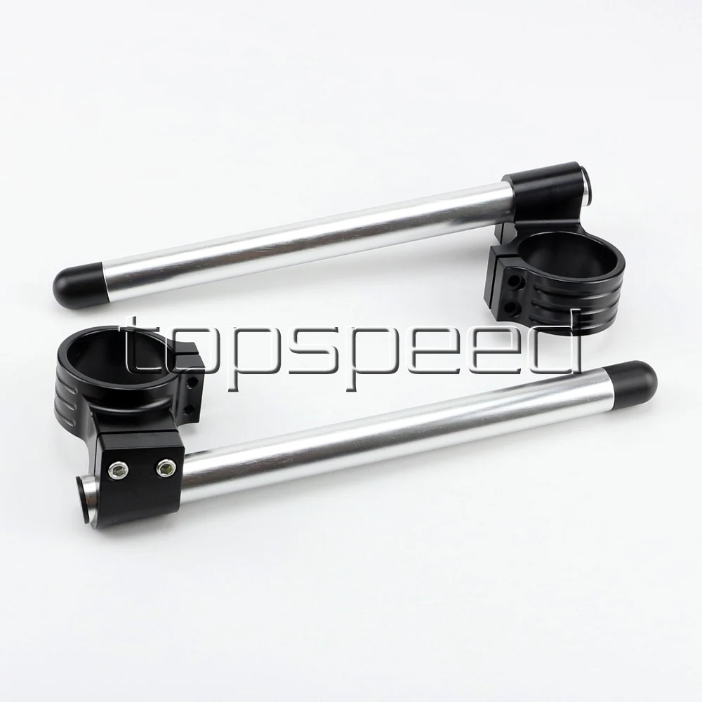 51MM Silver/Black Motorcycle CNC High Lift Adjustable Clip Ons On Handle Bar Handlebar
51MM Silver/Black Motorcycle CNC High Lift Adjustable Clip Ons On Handle Bar Handlebar