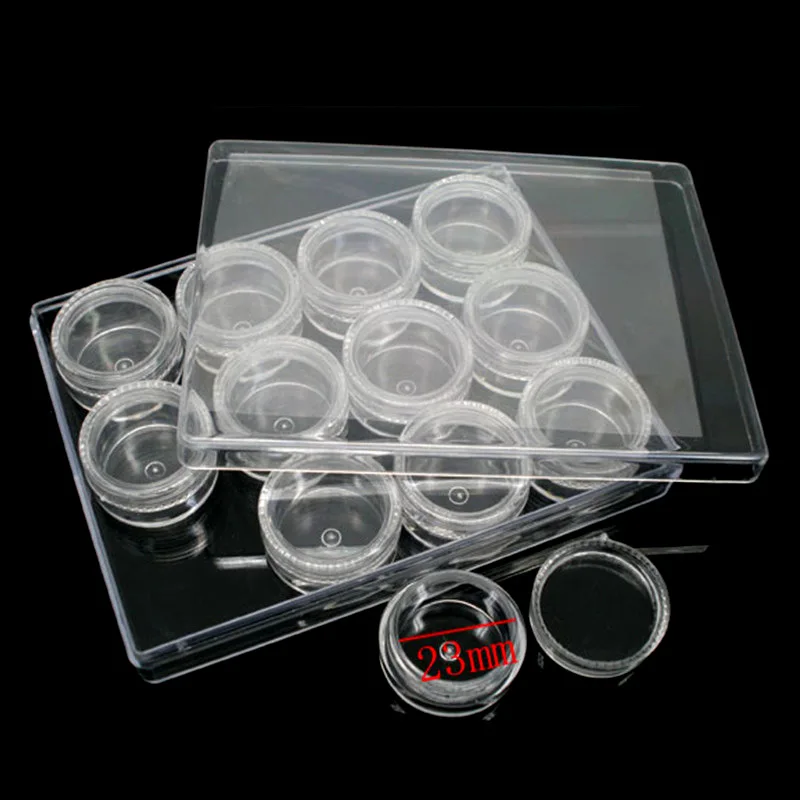 1 Set(12Pcs) Clear Acrylic Storage Box Jewelry Beads Display Carrying Case Container 128x97x22mm
1 Set(12Pcs) Clear Acrylic Storage Box Jewelry Beads Display Carrying Case Container 128x97x22mm