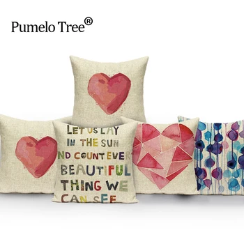 Colorful Pink Cushion Cover Heart Stripe Pillow Case Letter Throw Pillows Covers Outdoor Decor High Quality Linen Cushions Cojin
Colorful Pink Cushion Cover Heart Stripe Pillow Case Letter Throw Pillows Covers Outdoor Decor High Quality Linen Cushions Cojin