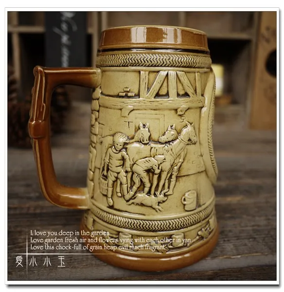 2016 New Arrival Ceramic German Beer Mug Polo Athletic Association Hand Painted Mugs Embossed Pattern Coffee Cup 16*13*18cm
2016 New Arrival Ceramic German Beer Mug Polo Athletic Association Hand Painted Mugs Embossed Pattern Coffee Cup 16*13*18cm