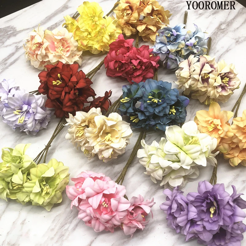 YOOROMER Silk flower wedding roses dahlias Artificial flowers fall vivid fake leaf wedding flower bridal bouquets decoration
YOOROMER Silk flower wedding roses dahlias Artificial flowers fall vivid fake leaf wedding flower bridal bouquets decoration