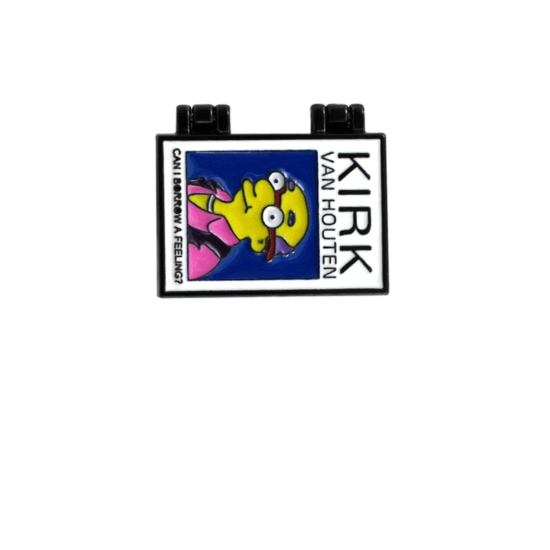 Cartoon Character KIRK VAN Enamel Pin Album Brooch CAN I BORROW A FEELING Music Tape Flip Brooch Pin Denim Badge Gifts for Kids
Cartoon Character KIRK VAN Enamel Pin Album Brooch CAN I BORROW A FEELING Music Tape Flip Brooch Pin Denim Badge Gifts for Kids