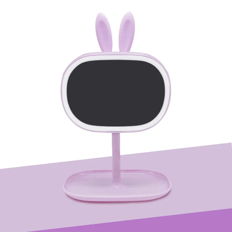 Rotary LED Makeup Vanity Mirror With Lights and Table lamp Rechargeable Rabbit Ears Princess lovely Cosmetic Mirror
Rotary LED Makeup Vanity Mirror With Lights and Table lamp Rechargeable Rabbit Ears Princess lovely Cosmetic Mirror