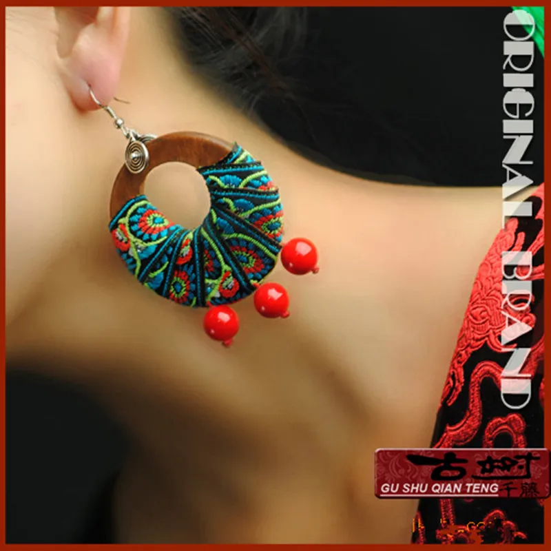Wuduo Chinese Homemade Handmade Ethnic Jewelry Ethnic Wear Women Wooden Earrings Drop Earring
Wuduo Chinese Homemade Handmade Ethnic Jewelry Ethnic Wear Women Wooden Earrings Drop Earring