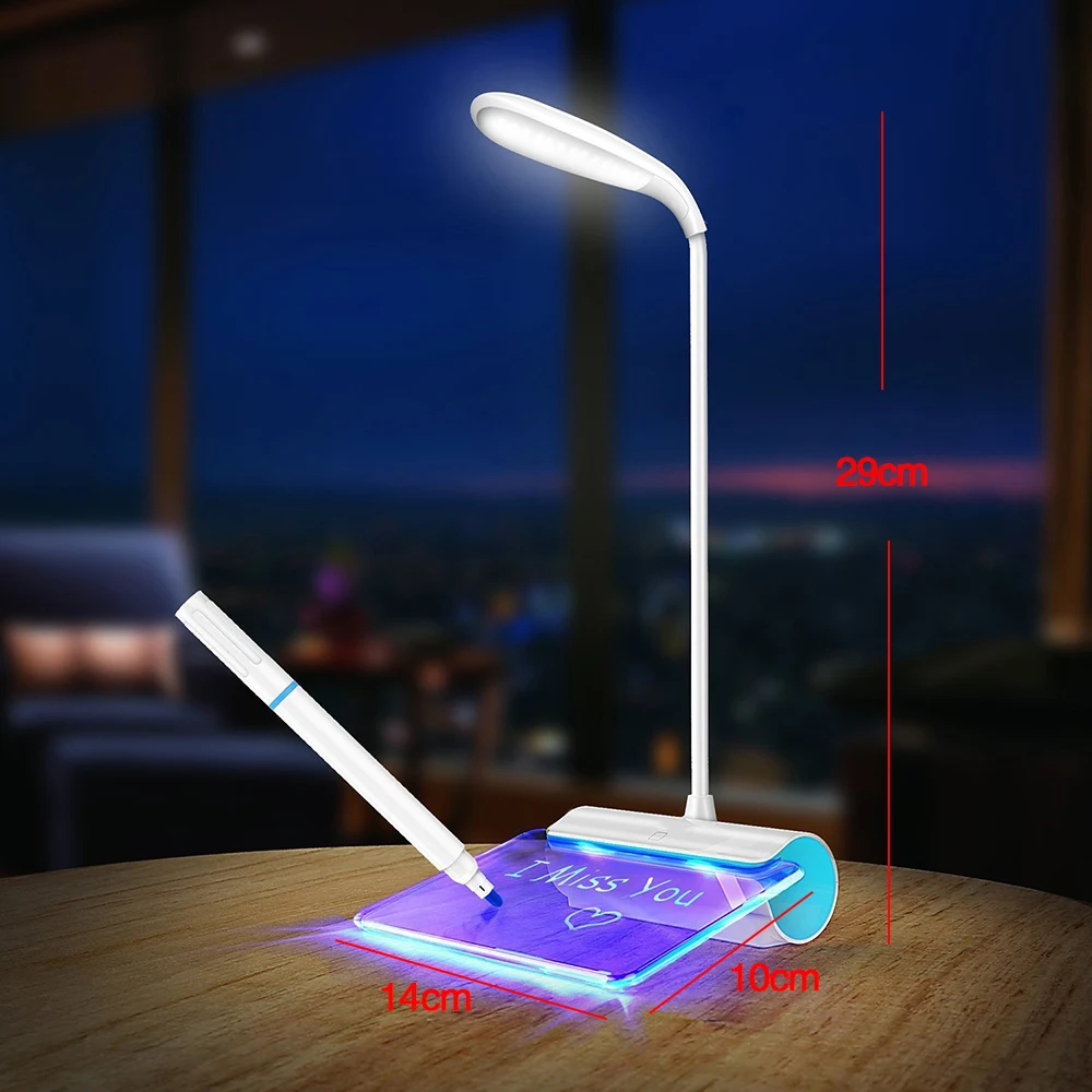 Desk Lamps Modern 3 Mode Creative Message Lighting Students 1200mAh USB Charging Touch Switch Light Led Table Lamps
Desk Lamps Modern 3 Mode Creative Message Lighting Students 1200mAh USB Charging Touch Switch Light Led Table Lamps