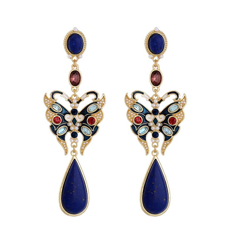 HuaZ 925 Silver Needle Europe and America Fashion Elegant Lapis Lazuli Oil Drop Butterfly Earrings
HuaZ 925 Silver Needle Europe and America Fashion Elegant Lapis Lazuli Oil Drop Butterfly Earrings