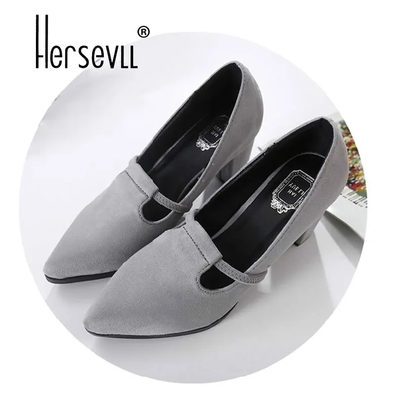 2018 Fashion Women's Shoes Pointed-toe Square Heel with Faux Suede Vamp Middle-heels for Spring /Autumn Mature Career
2018 Fashion Women's Shoes Pointed-toe Square Heel with Faux Suede Vamp Middle-heels for Spring /Autumn Mature Career